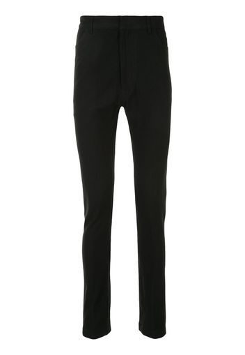 Pantaloni skinny a vita alta