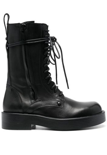 Ann Demeulemeester 40mm lace-up leather boots - Nero