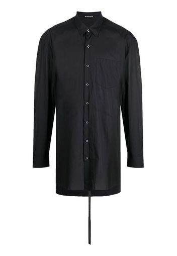 Ann Demeulemeester Cesar long-sleeve poplin shirt - Nero