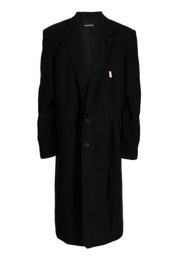 Ann Demeulemeester long tailored buttoned cotton coat - Nero