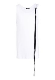 Ann Demeulemeester Seva strap-detailing tank top - Bianco