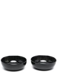 Ann Deumelemeester X Serax x Serax two-tone candleholder - Toni neutri black shadow ceramic high plate - Nero