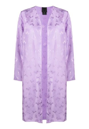 Anna Sui Giacca a fiori jacquard - Viola