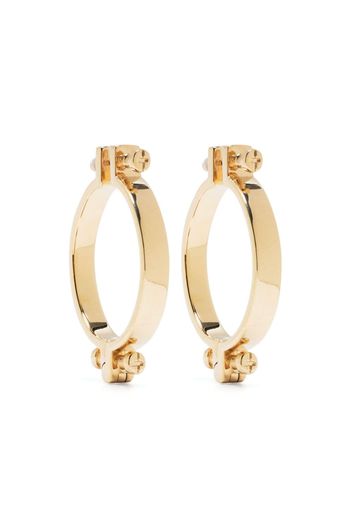 Annelise Michelson screw-motif hoop earrings - Oro