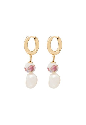 Heloise pearl hoop earrings