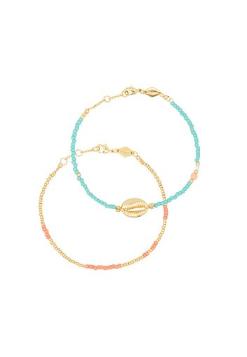 Wave Chaser 18kt gold-plated bracelet set