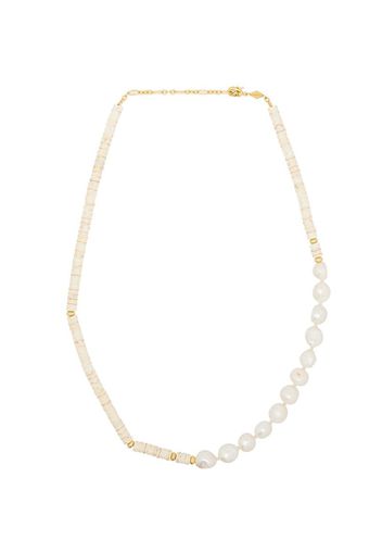 Nomad pearl-beaded necklace