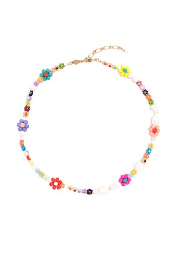 Anni Lu Mexi Flower beaded necklace - Multicolore