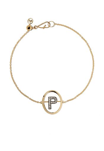 Annoushka 18kt Yellow Gold Diamond Initial M Bracelet - Farfetch