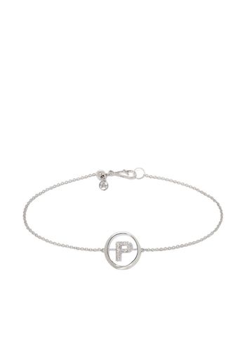 embellished P Initial bracelet