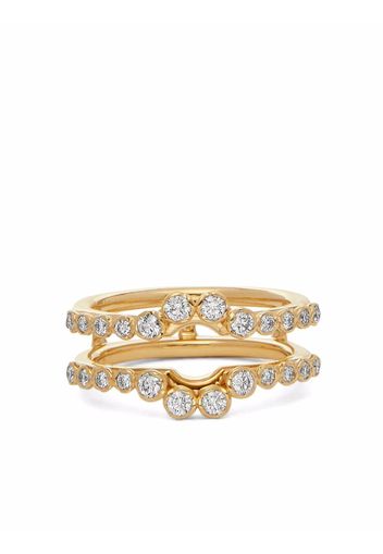 Annoushka 18kt recycled yellow gold Marguerite full jacket diamond ring - Oro