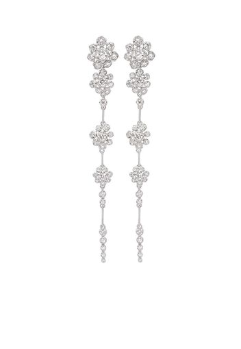 Annoushka Orecchini in oro bianco 18kt Marguerite con diamanti - Argento