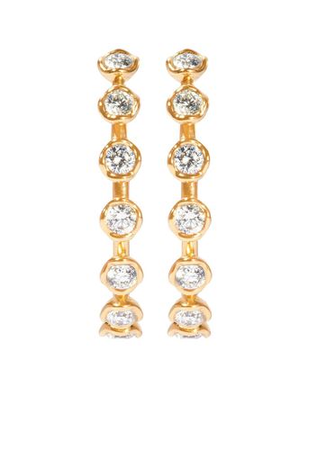 Annoushka Orecchini a cerchio Marguerite in oro 18kt con diamanti