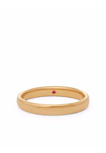 Annoushka 18kt yellow gold 3mm ruby wedding band ring - Oro