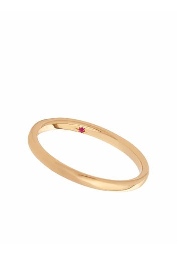 Annoushka 18kt yellow gold 2mm ruby wedding band ring - Oro