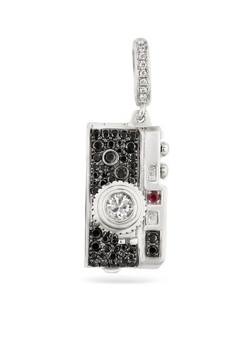 Annoushka 18kt white gold diamond camera locket charm - Argento