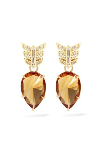 Annoushka 18kt yellow gold citrine earrings - Oro