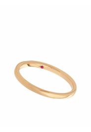 Annoushka 18kt yellow gold 2mm ruby wedding band ring - Oro