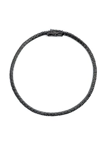 Anonymous Bracciale in oro nero 18kt riciclato con diamanti