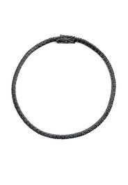 Anonymous Bracciale in oro nero 18kt riciclato con diamanti