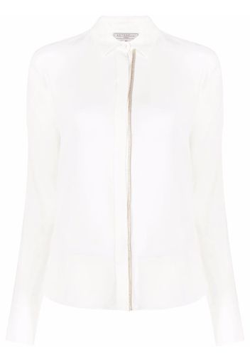 Antonelli chain-link trim detail shirt - Bianco