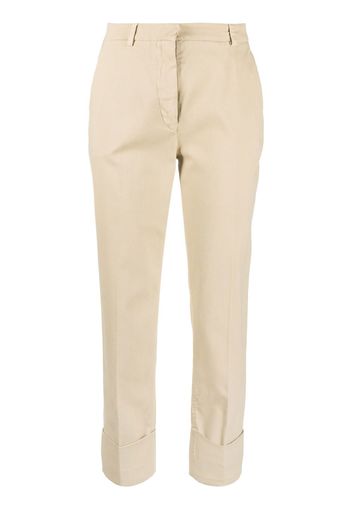 Antonelli cropped cotton-blend trousers - 112 BEIGE