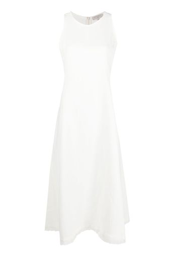 Antonelli flared midi dress - Bianco