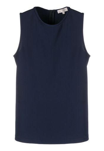 Antonelli flared sleeveless blouse - Blu