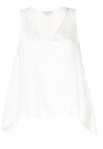 Antonelli v-neck sleeveless blouse - Bianco