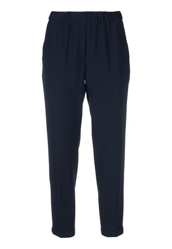 Antonelli high-waisted cropped trousers - Blu