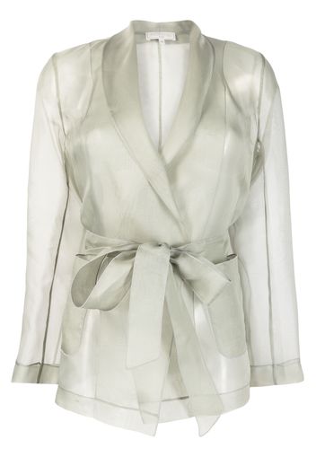 Antonelli transparent silk jacket - Grigio