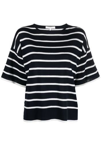 Antonelli stripe-print cotton T-Shirt - Blu