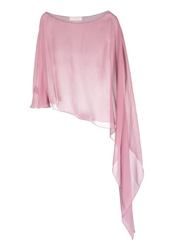 Antonelli asymmetric silk blouse - Rosa