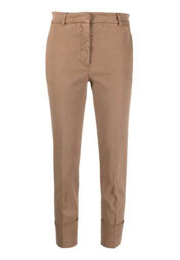 Antonelli cropped slim-fit chinos - Marrone