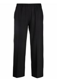 Antonelli cropped straight-leg trousers - Nero
