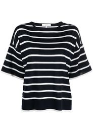 Antonelli stripe-print cotton T-Shirt - Blu