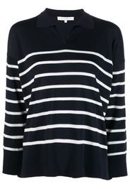 Antonelli long-sleeve striped knitted top - Blu