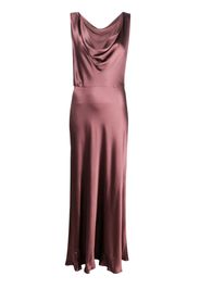 Antonelli cowl-neck satin-finish dress - Viola