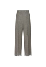 Antonelli frayed trousers - Toni neutri