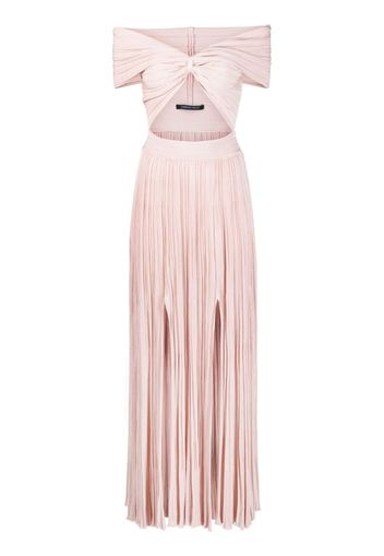 Antonino Valenti plissé-effect knit cut-out dress - Rosa