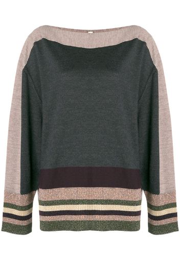 Maglione con dettagli a righe