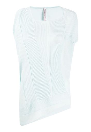 asymmetric ribbed top