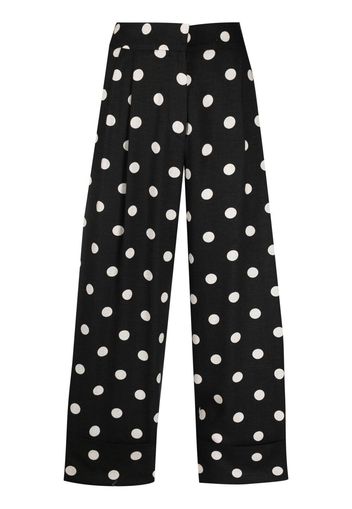 Antonio Marras Pantaloni crop a pois - Nero