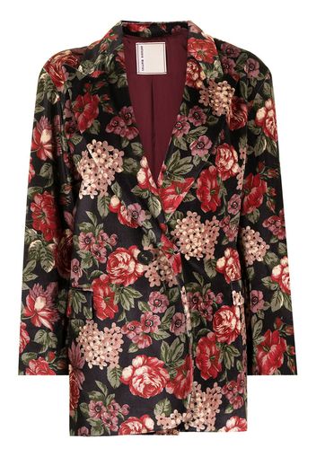 Antonio Marras Blazer monopetto a fiori - Nero