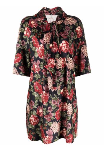 Antonio Marras Kleid floral-print dress - Nero