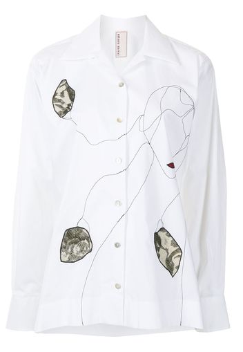 Antonio Marras Camicia con stampa - Bianco