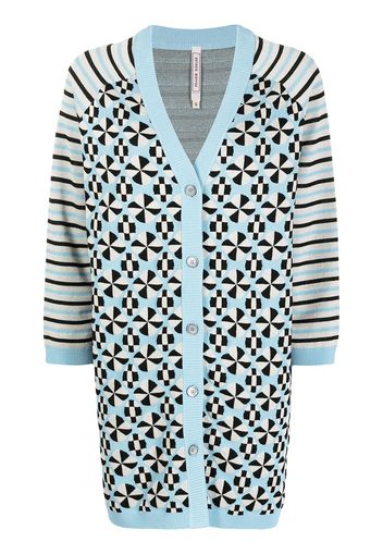 Antonio Marras Cardigan con stampa - Blu