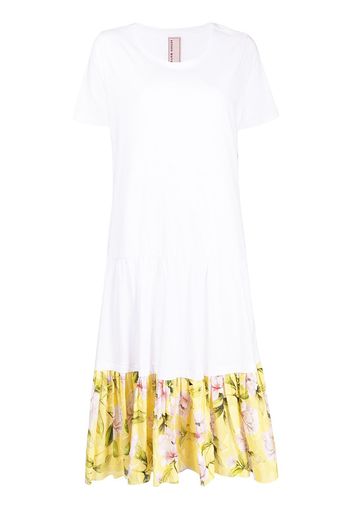 Antonio Marras Abito modello T-shirt a fiori - Bianco