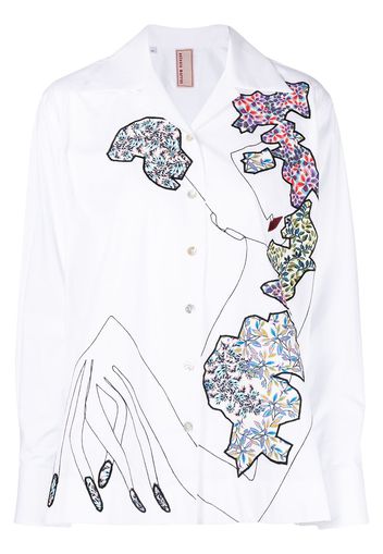 Antonio Marras Blusa con ricamo - Bianco