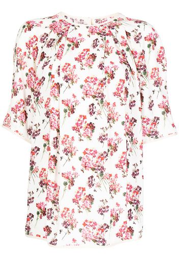 Antonio Marras pleat-design short sleeve blouse - Toni neutri